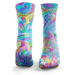 HEXXEE Marmeren sokken voor heren, meerkleurig, groot, Meerkleurig, Large