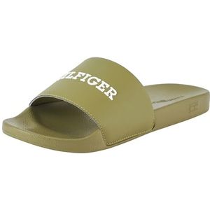 Tommy Hilfiger Heren Hilfiger verhoogde zwembadglijbaan, mash groen, 8 UK, Mash Groen, 42 EU