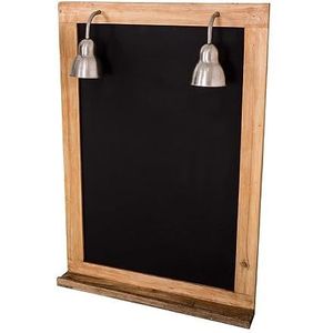 Antic Line Zwart bord met 2 lampen, 100 x 70