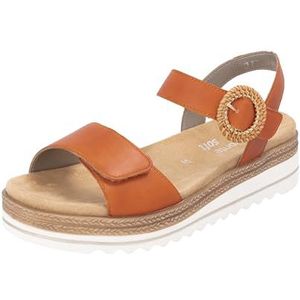 Remonte - Sleehaksandaaltjes - Sandalen - Oranje - Klittenbandsluiting