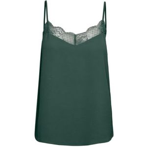 PIECES Dames Pctiffany Strap Lace Top Noos Bc Lace Top Top, Trekking green., XS