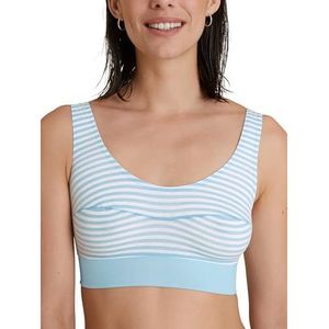 CALIDA Amalfi Journey Bustier voor dames, met brede zachte band, Cascade Blue, 36-38