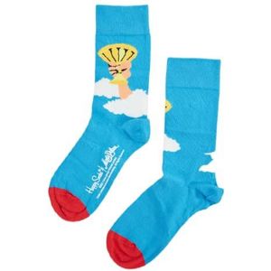 Happy Socks Holy Grail Sock, Kleurrijke en Leuke, Sokken voor Dames en Heren, Blauw-Wit-Rood-Geel (36-40)