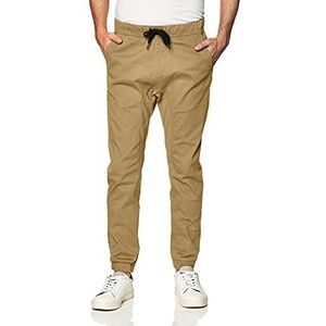 Southpole Men's Big and Tall Basic Stretch Twill Jogger Pants, Deep Khaki, 5XB