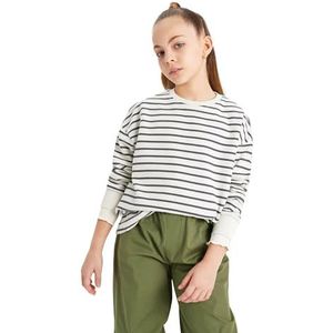 DeFacto Sweatshirt voor meisjes, antraciet, 5-6 Jaar