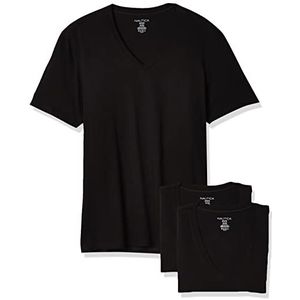 Nautica Men's 3-Pack Cotton V-Neck T-Shirt, Black New, XL