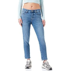 7 For All Mankind Josefina Luxe Vintage Jeans, Mid Blue, Regular, middenblauw, Eén maat