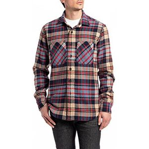 Replay - Overhemd - Multicolour - Gecarreeerd - Licht Melton