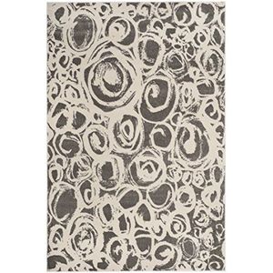 Safavieh Woonkamer tapijt, PRL4822, geweven polypropyleen, donkergrijs/ivoor, 120 x 180 cm