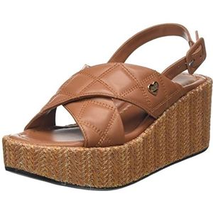 Love Moschino JA16508I0GIEY200 damessandalen, bruin, 36 EU, Bruin, 36 EU