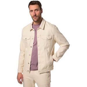 JP 1880 Truckerjack voor heren, natuurlijk, biologisch katoen, GOTS-gecertificeerd jack, lichtbeige, XXL