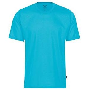 Trigema T-shirt voor meisjes, 100% katoen, azuur, 128 cm