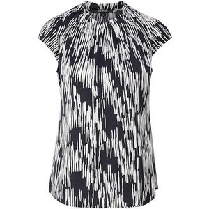 comma Geplooide blouse met all-over-print, 59a7, 36