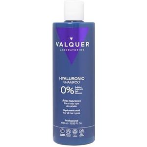 Valquer Hyaluronzuur-shampoo. Extra vocht en vitaliteit. Voor alle haartypes. Nul% - 400 ml