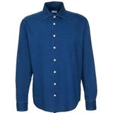 Seidensticker - Herenoverhemd - Blauw - 100% Katoen - Regular Fit