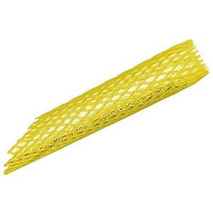 neoLab 2-3092 polyethyleen veiligheidsnet, 20-40 mm Ø, 5 m lengte x 40 mm breedte, geel