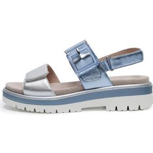 ARA Malaga damessandalen, Zilver Sky, 36 EU