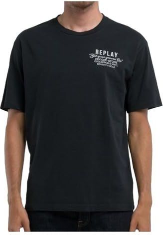 Replay M6950 000 22662g T-shirt Met Korte Mouwen Zwart M Man
