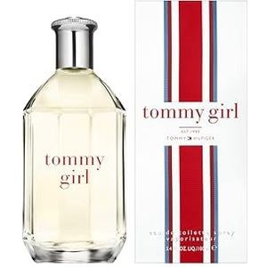 Tommy Hilfiger Tommy Girl Eau de Toilette 100 ml – parfum dames – fruitig & bloemig – frisse bloemige geur met fruitige noten – transparante glazen fles