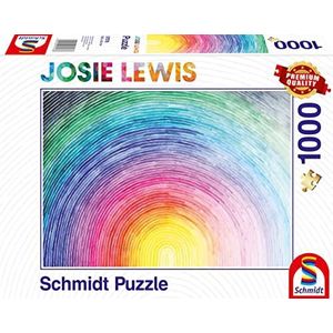 Schmidt Spiele 57578 Josie Lewis, oplopende regenboog, puzzel met 1000 stukjes, normaal