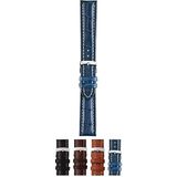 Morellato Lederen armband voor herenhorloge PLUS A01U3252480061CR18, blauw, Armband