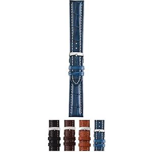 Morellato Lederen armband voor herenhorloge PLUS A01U3252480061CR18, blauw, Armband