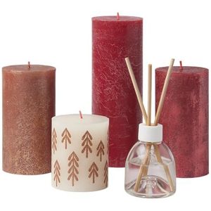 Bolsius - Rustieke Kaarsen Set - Geur Set - Winter Spices