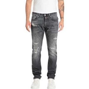 Replay - Grover - Jeans - Donkergrijs - Denim - 31,5 oz Comfort Black
