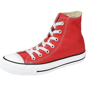 Converse All Star Hi Canvas Monochrome zwarte sneakers, rood, 46 EU