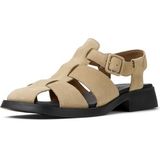 Dana - Sandalen - Effen - Leer/Suède - Blokhak - Platte Hak