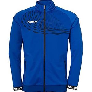 Kempa Herren Wave 26 Poly sport-voetbal trainingssweatshirt voor jongens, sweatjack, blauw (koningsblauw/marineblauw), M