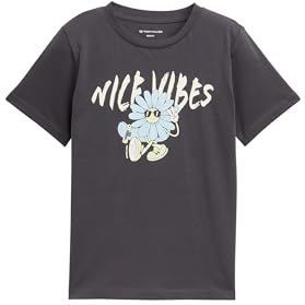 TOM TAILOR Shirt  crème / lichtblauw / pasteelgeel / donkergrijs