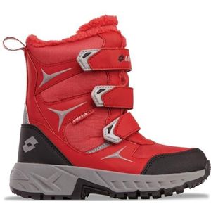 Lotto PINECREEK TEX K Unisex Kids halflange laarzen, rood/zilver, 35 EU, Rood zilver., 35 EU