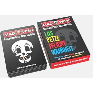 MadWish Playing Cards German Edition - Drinking game - drinking games - mad party games | Truth or Dare Card Game | - 52 Cards