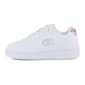 Champion RD18 Plat Glitter G GS lage Sneakers, Bianco/Rosa (WW010), 5 UK, Bianco Rosa Ww010, 37 EU