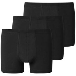 Schiesser Heren 3-pack ondergoed shorts met zachte tailleband biologisch katoen - 95/5 Organic, Zwart_173988, M