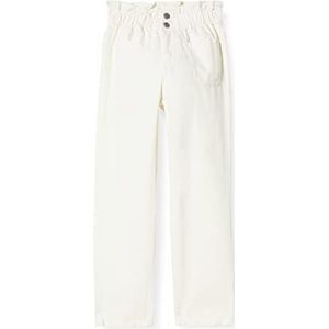 Teddy Smith P-emy Pocket Jr Used Jeans voor meisjes, Midden Wit, 8 Jaren