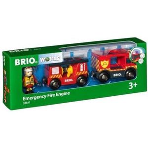 BRIO Brandweer locomotief - 33811 - Treinbaanonderdeel