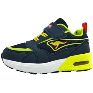 KangaROOS K-xi Reto Ev Sneakers voor jongens, Dk Navy Lime, 30 EU