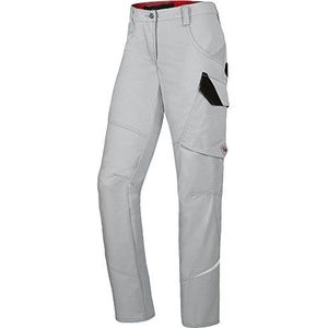 BP 1981 570 Dames werkbroek gemaakt van duurzaam gemengd weefsel lichtgrijs, maat 40n