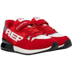 Replay Shoot JR 8 Sneakers, rood wit, 29 EU, 206 Rood Wit, 29 EU