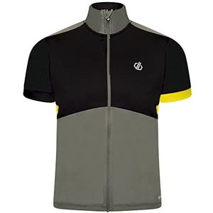 Dare 2B Protraction II Jersey Fiets-T-shirt voor heren Q-Wic Plus lichtgewicht stof met geurafstotende en reflecterende printdetails - volledige ventilatierits - Sport t-shirt