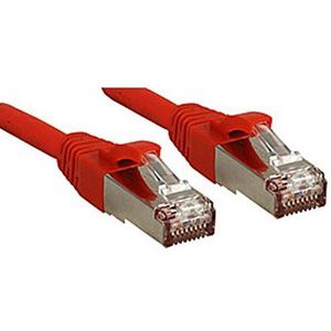 LINE kabel netwerk patchkabel Cat. 6 S/FTP PIMF Premium, koper, LSOH, 500 MHz, rood, 30 m
