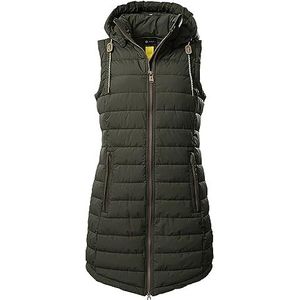 G.I.G.A. DX Women´s Functioneel vest in donslook met afritsbare capuchon GS 166 WMN QLTD VST, olive, 38, 39341-000