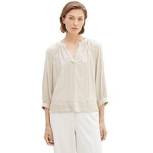 TOM TAILOR Damesblouse, 32398 - Clouds Grey Melange, 34