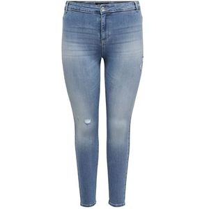 ONLY Carmakoma Carhuba High Waist Jeans Curvy Jeans voor dames, blauw (light blue denim), 42W x 32L