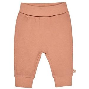 Sterntaler Babybroek met geribbelde jersey, uniseks, met comfortabele tailleband, broek voor baby van katoenmix met manchetten aan de broekspijpen, Lichtbruin, 50