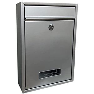 Kippen 10005AS brievenbus model mailkleur zilver, 320 x 215 x 90 mm