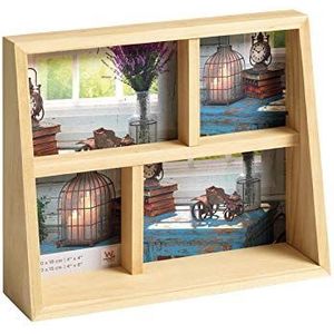 walther design fotolijst naturel 2X 10x15 en 2X 10x10 cm fotolijst Rustic SM444H