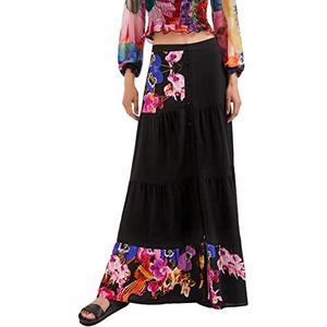 Desigual Fal_le Mans Rok voor dames, zwart, L